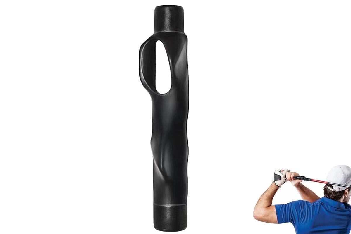 Golf Club Grip Trainer Attachment for Improved Hand Positioning -Blue