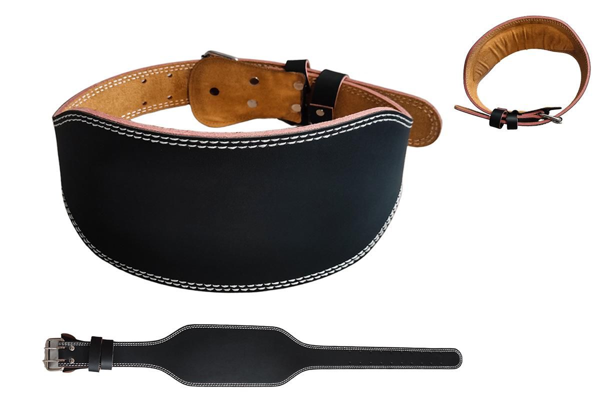 PU Leather Gym Waist Support Belt for Fitness Training and Back Support - XL