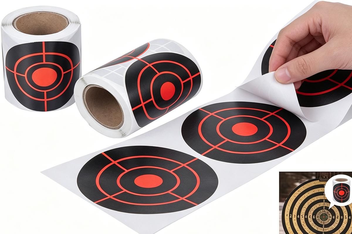 250X/Roll Shooting Target Self Adhesive Targets Splatter Reactive Target Sticker