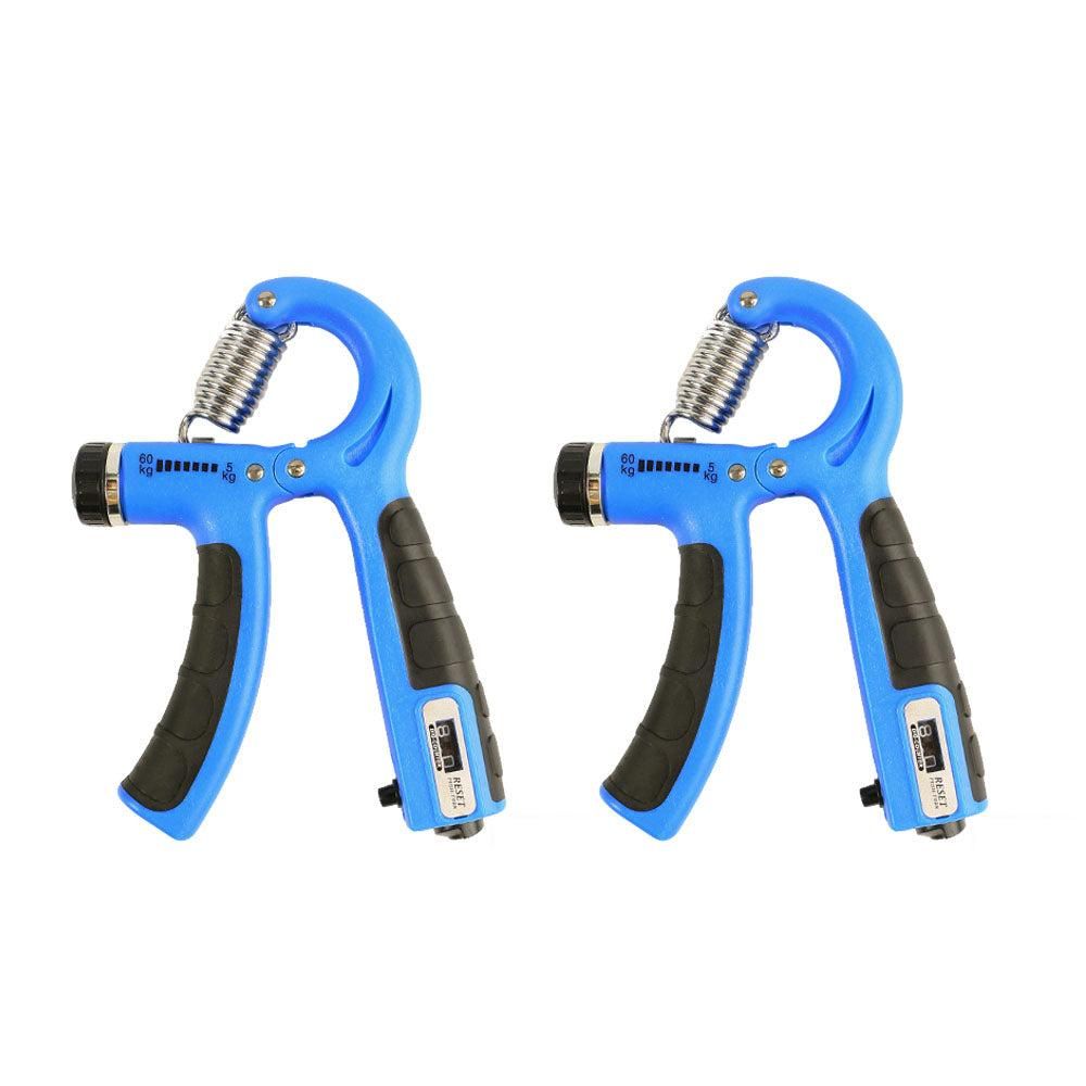 2PCS Adjustable Hand Grip Strengthener with Built-In Counter for Finger and Forearm Training Black