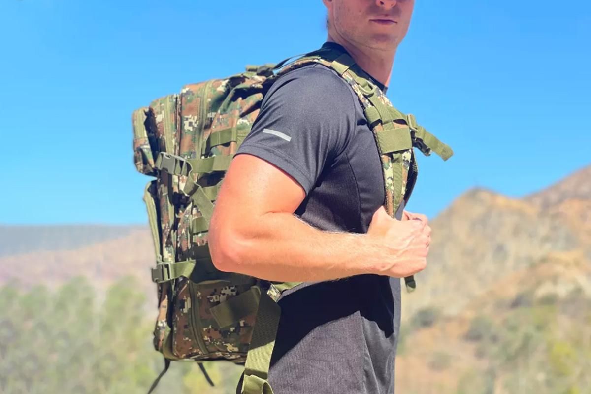 30L Military Backpack Tactical Hiking Camping Bag Rucksack for Outdoor Trek Travel -Green