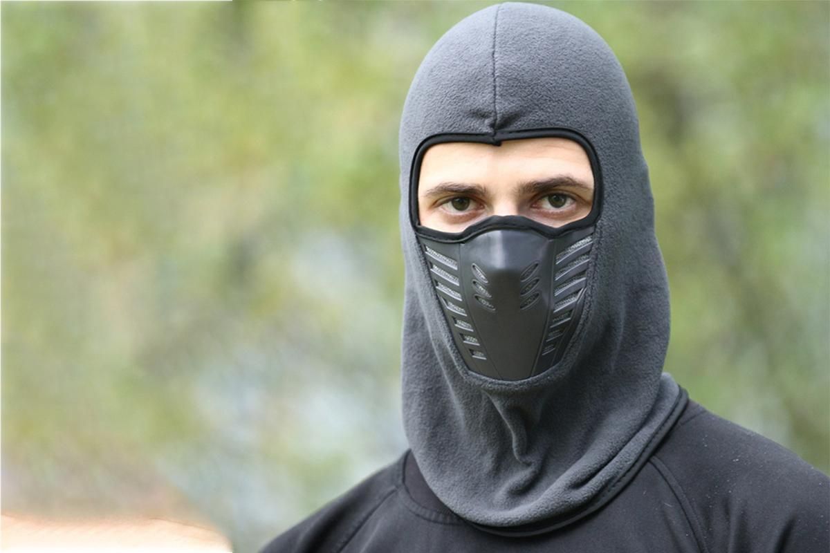 Motorcycle Mask Thermal Face Mask Balaclava Ski Mask -Grey