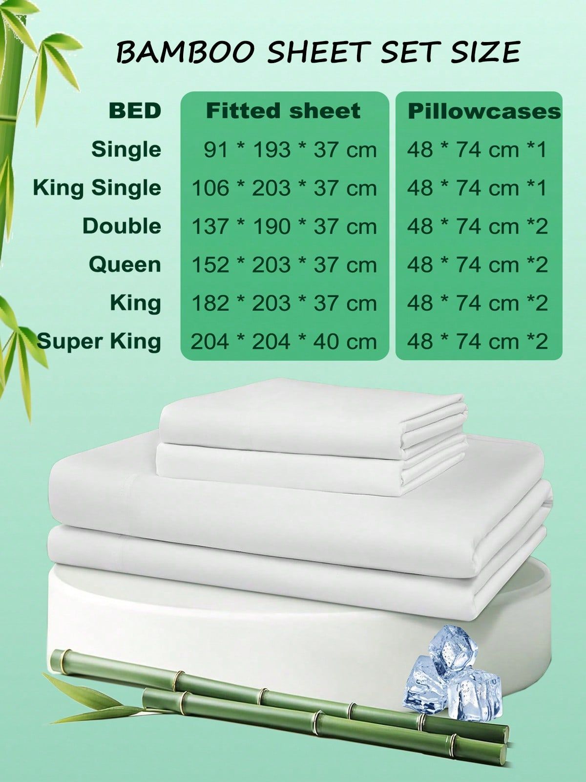 Hotel Breathable Bamboo Fitted Sheet & Pillowcase-3 Piece-Ultra Soft 2000TC Breathable Fitted Bed Sheets Set with 37 Centimetre Deep Pocket-Cooling Sheets for Hot Sleepers(Silver-gray,Queen)