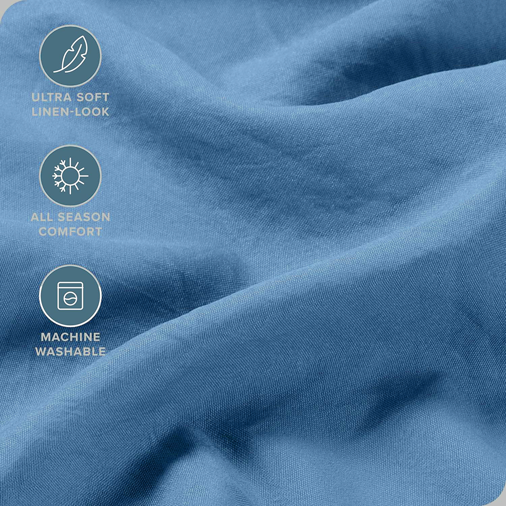 Hotel Quality Fitted Sheet - 1 Piece Fitted Sheet -Breathable Bedding - Wrinkle, Fade, Stain Resistant- 16inch/40cm Deep Pocket Fitted Bed Sheet-Wrinkle and Fade Resistant,(Ocean,King)