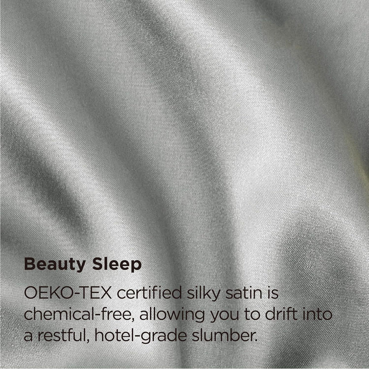 Silk Pillowcase for Hair and Skin Mulberry Silk Pillowcase Soft Breathable Smooth Both Sided Natural Silk Pillowcase with Envelope pocket Beauty Sleep Silk Pillow Case for Gift (2 Pack, Standard, Grey)