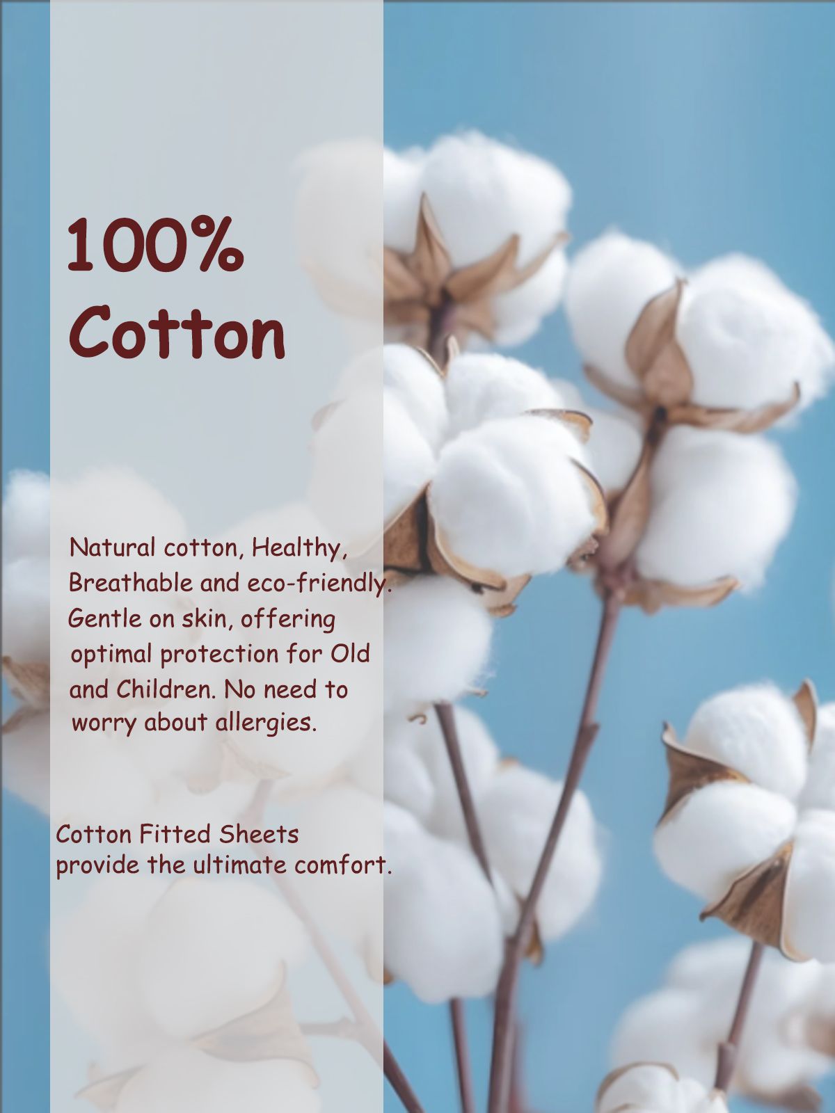 100% Cotton Fitted Sheet - Super Soft 40cm Deep Pocket Bottom Sheets - White Elastic Sheet(Super King,Grey)