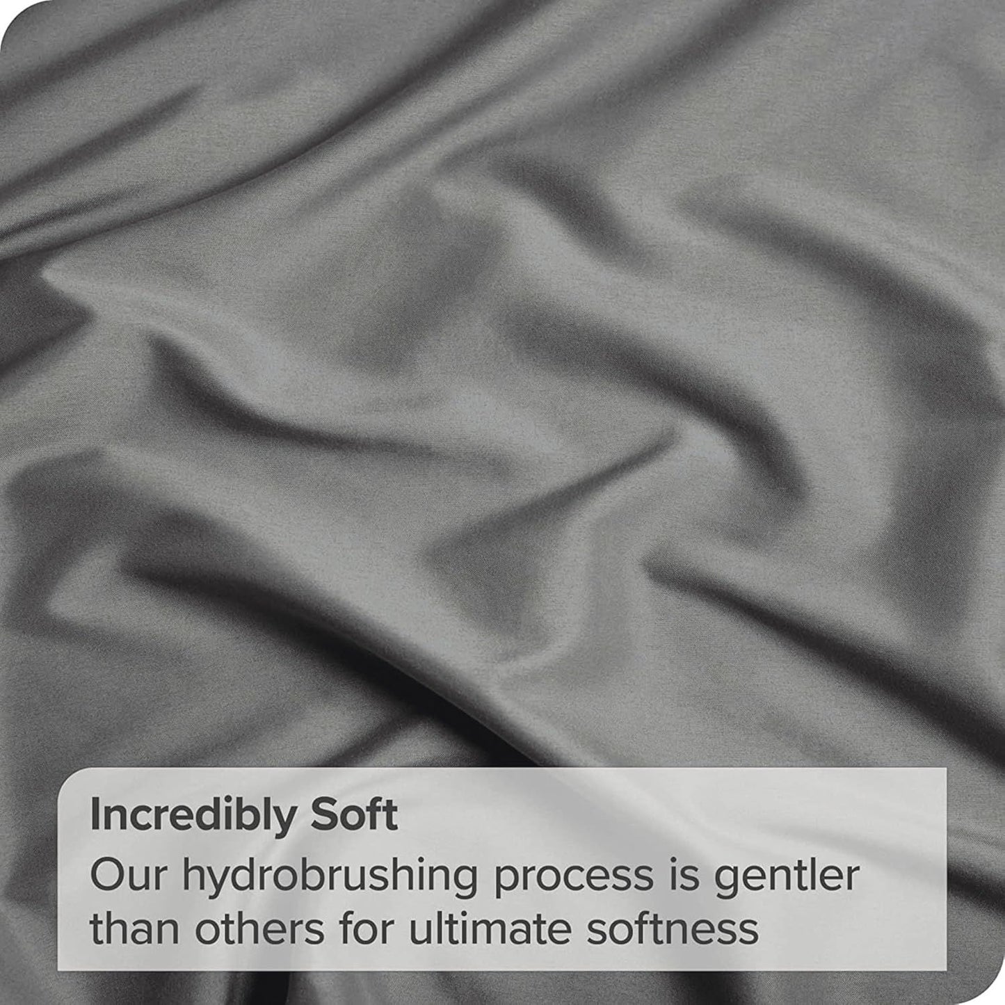 3 Piece Fitted Sheet Set- Fitted Sheet & Pillowcases -Breathable Bedding - Wrinkle, Fade, Stain Resistant- 40cm Deep Pocket Fitted Bed Sheet Set(Grey,Double)