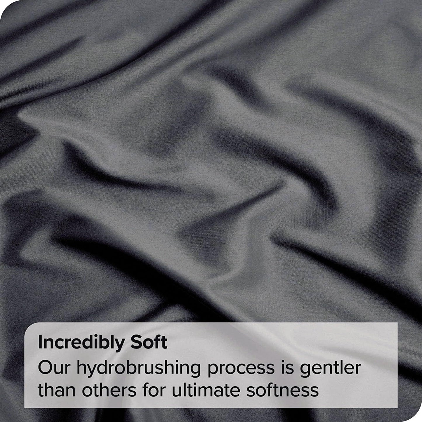 2 Piece Fitted Sheet Set- Fitted Sheet & Pillowcases -Breathable Bedding - Wrinkle, Fade, Stain Resistant- 40cm Deep Pocket Fitted Bed Sheet Set(Dark gray,King Single)