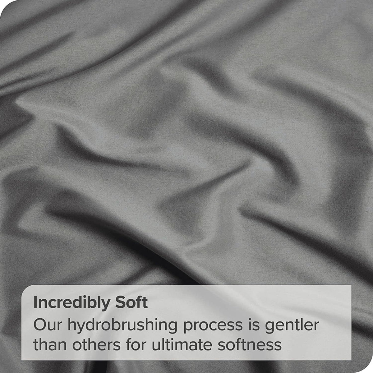 3 Piece Fitted Sheet Set- Fitted Sheet & Pillowcases -Breathable Bedding - Wrinkle, Fade, Stain Resistant- 40cm Deep Pocket Fitted Bed Sheet Set(Grey,Super King)