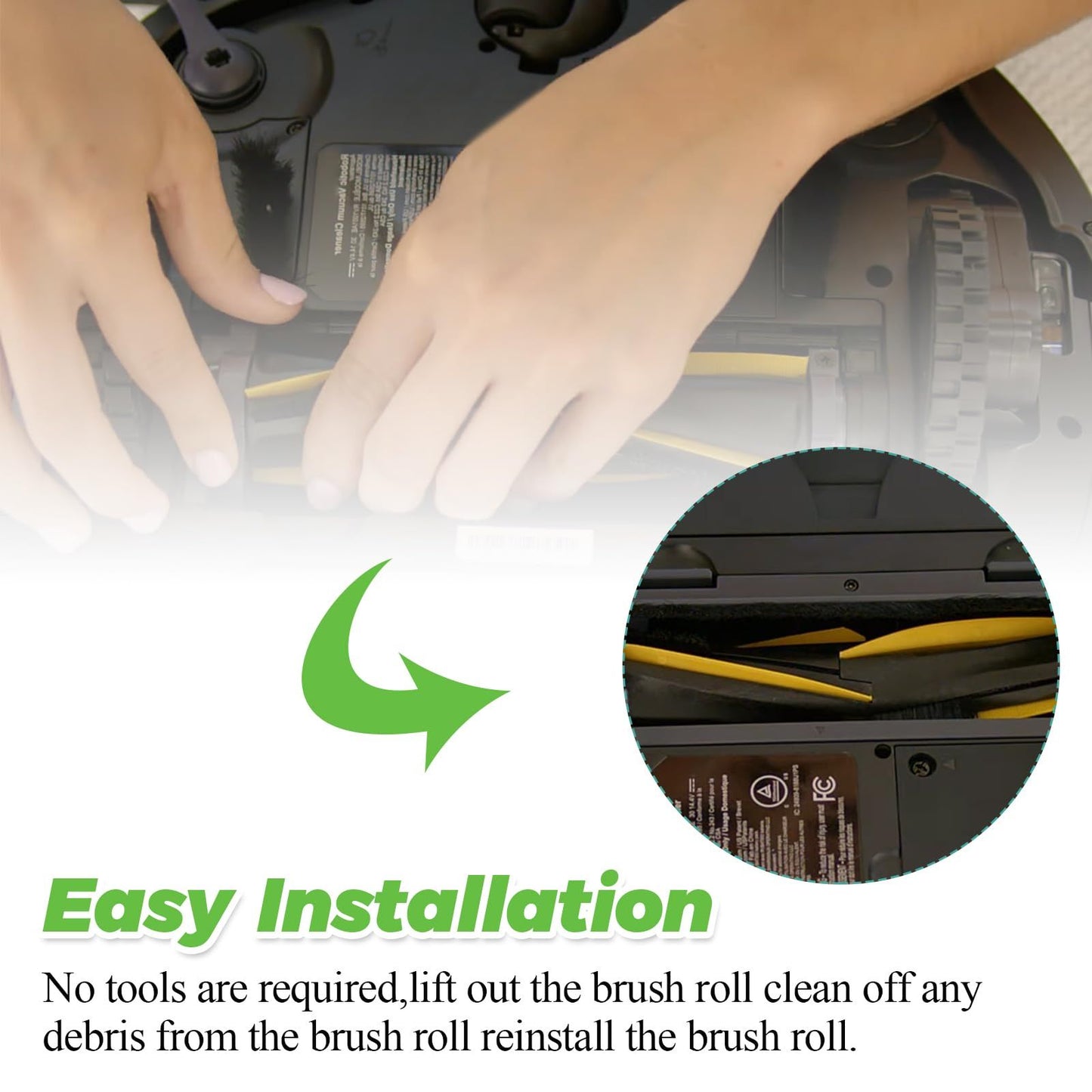 Main Roller Brush for IQ Vacuum Replacement for RV1001AE RV101 AV1002AE AV1010AE UR1005AE UR1000SR RV2001WD AV993 Vacuum Cleaner