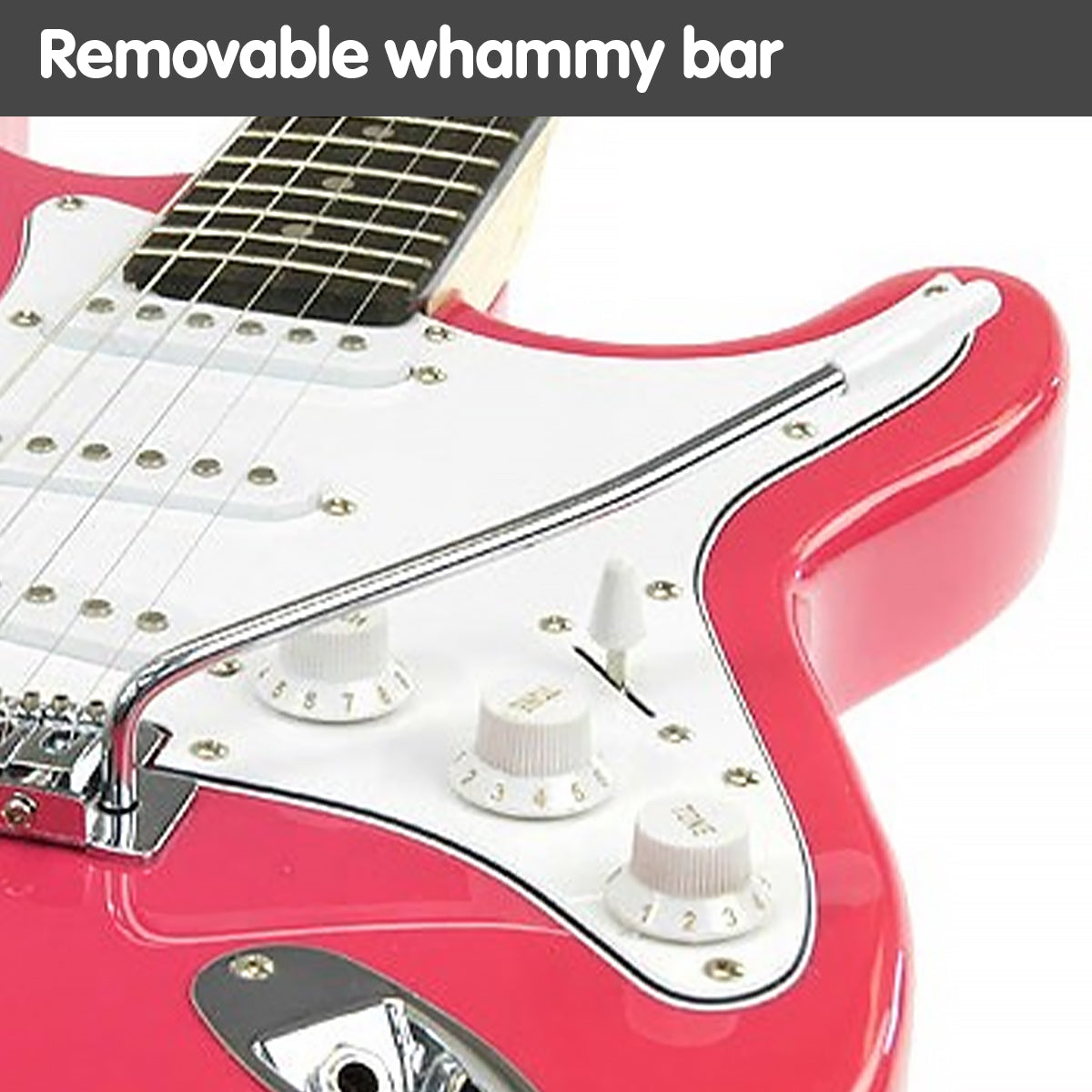 Karrera 39in Electric Guitar - Pink
