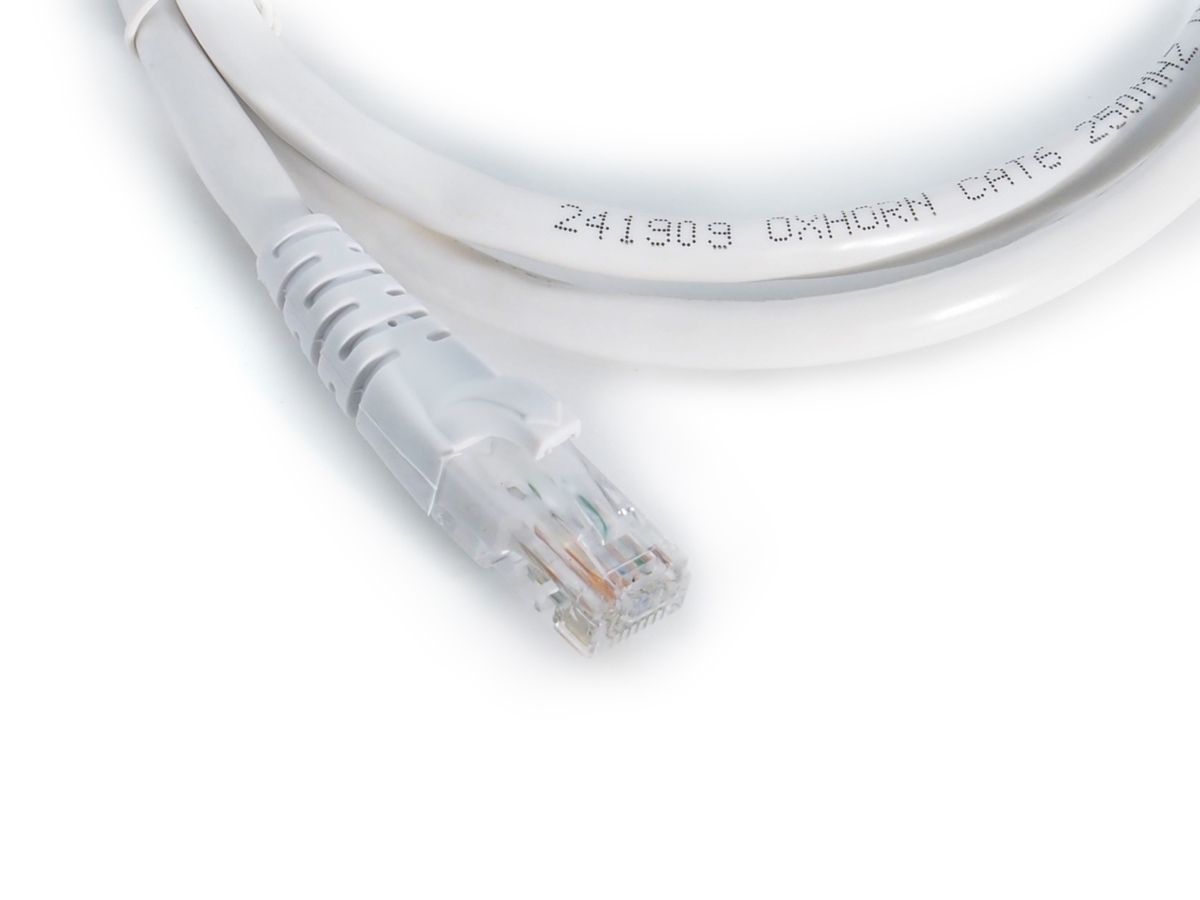 OXHORN CB-CAT6-W001 Network Cable Cat6 1m White