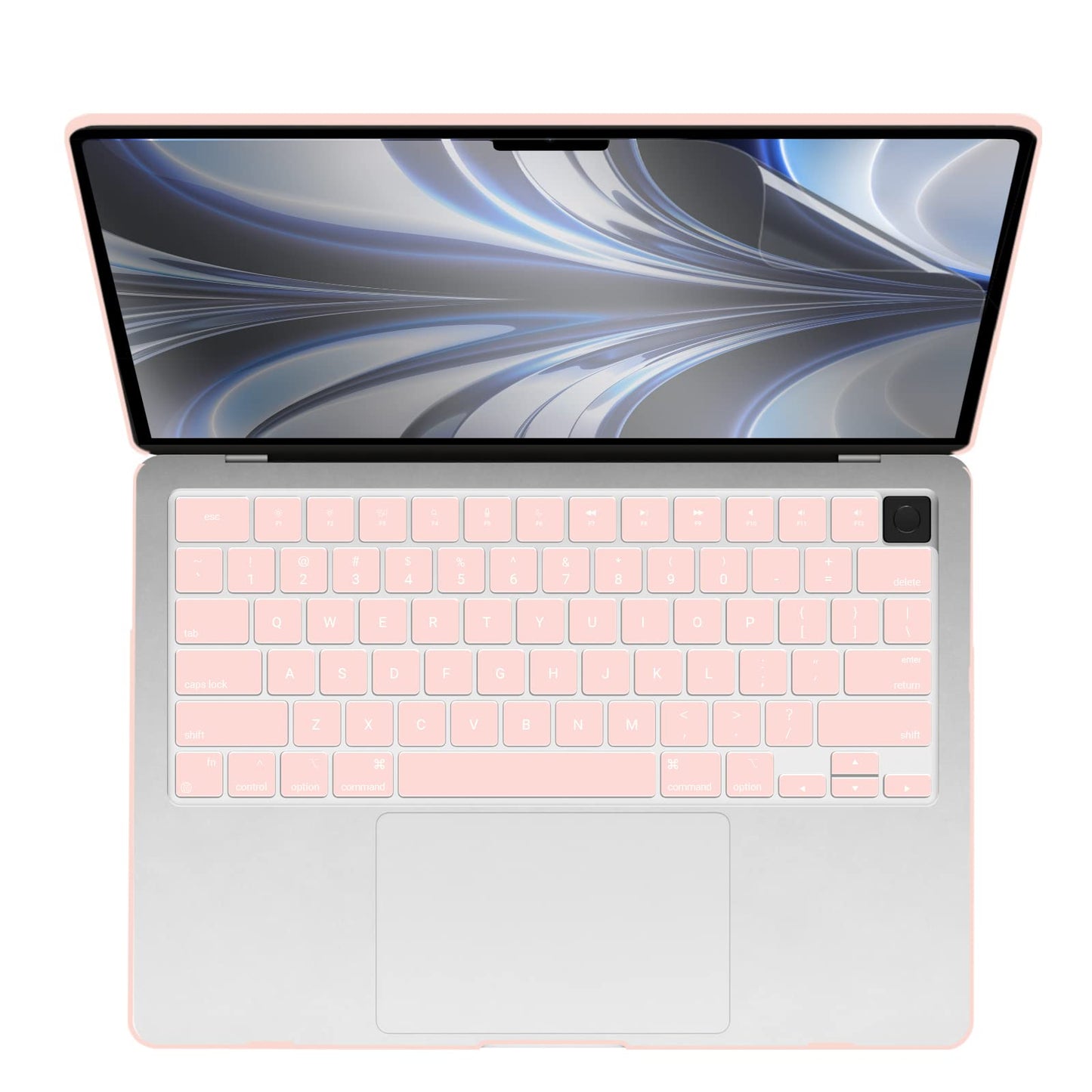 Suitable for 2023 2022 MacBook Air 13 inch case M2 Model A2681 Hard Shell Case Keyboard Cover Sold Pink