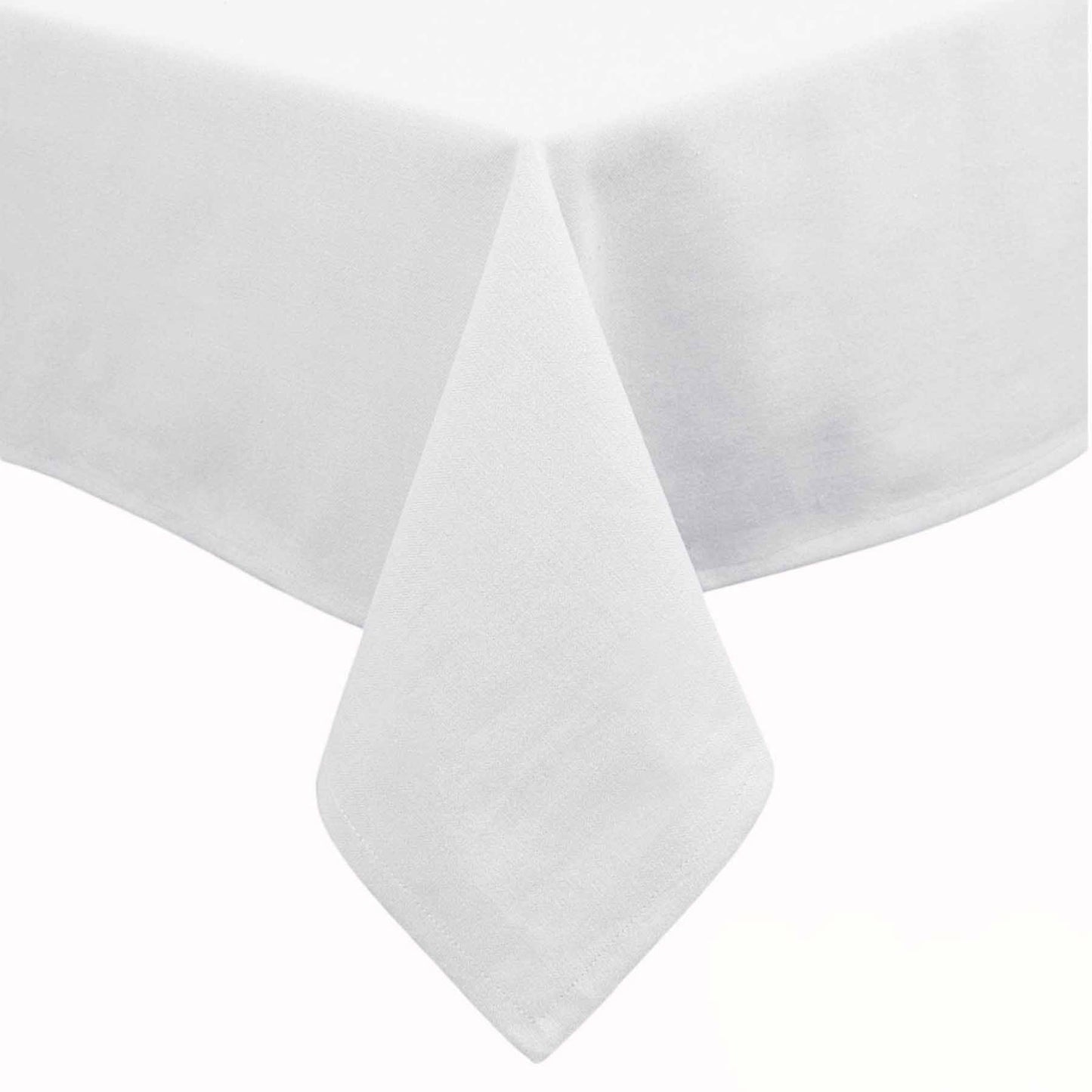 Hoydu Cotton Blend Table Cloth 180cm x 220cm - Bright White