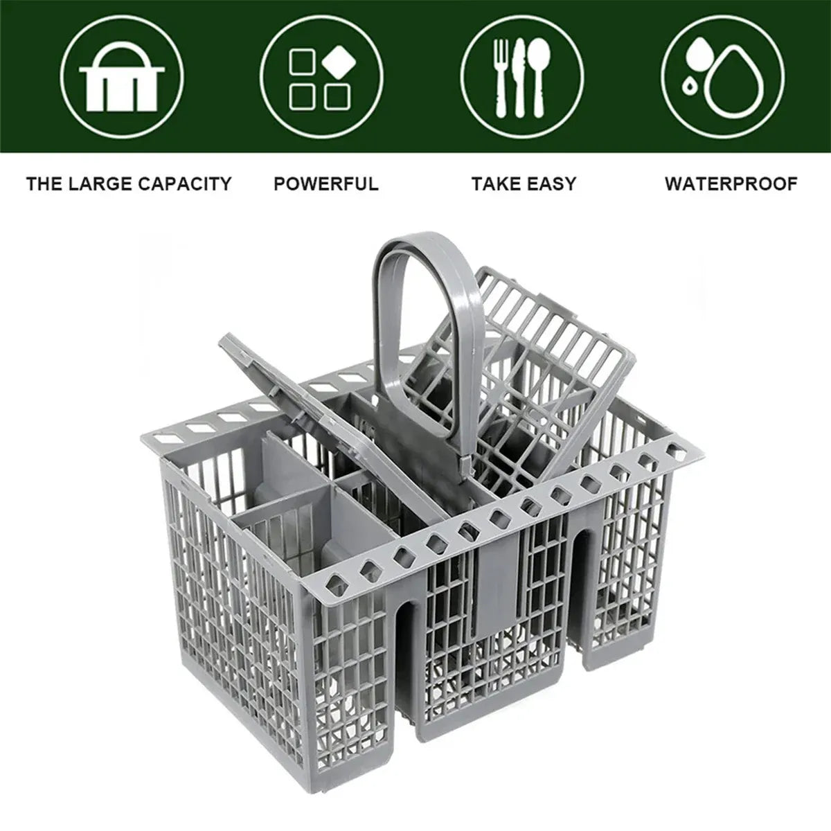 Multifunctional Dishwasher Basket Accessories Fit Hotpoint Indesit Knife And Fork Storage Basket