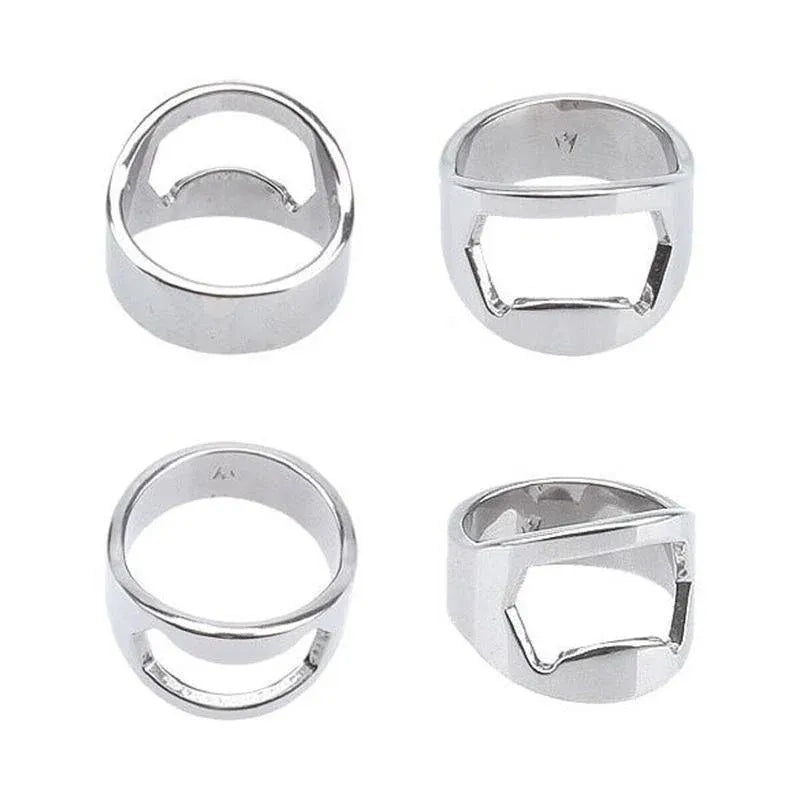 Stainless Steel Bottle Opener Ring 22mm Tool for Beer Cap Removal and Gifts