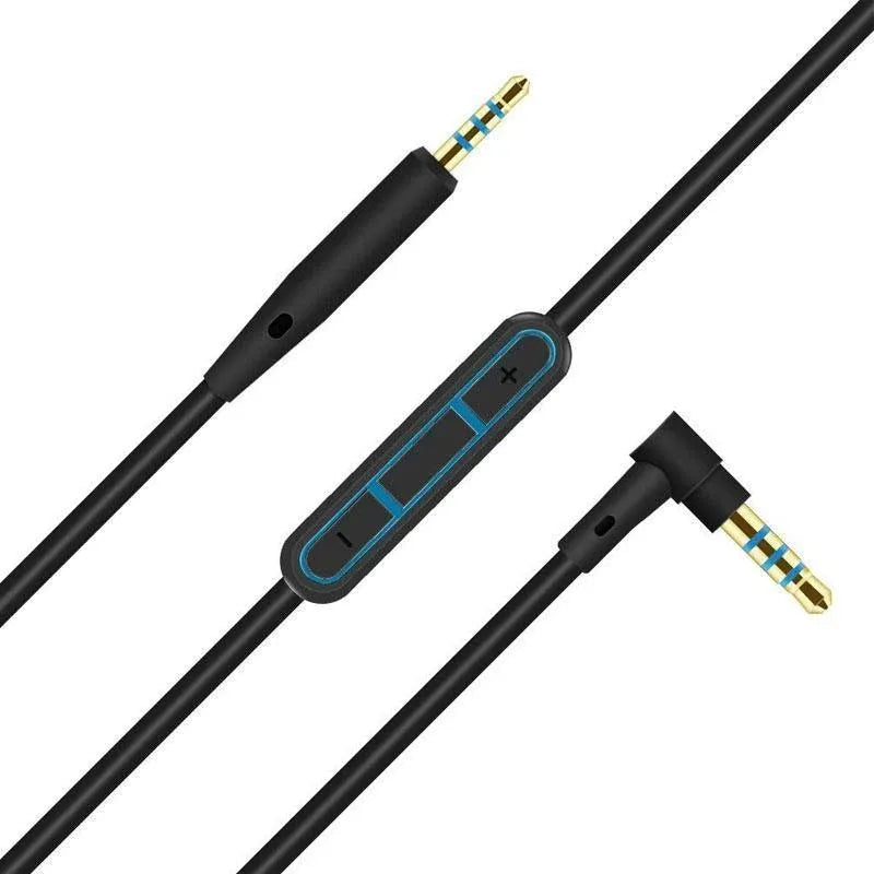 2.5mm to 3.5mm Audio Cable with Mic Volume Control for Bose QC25 QC35 Android