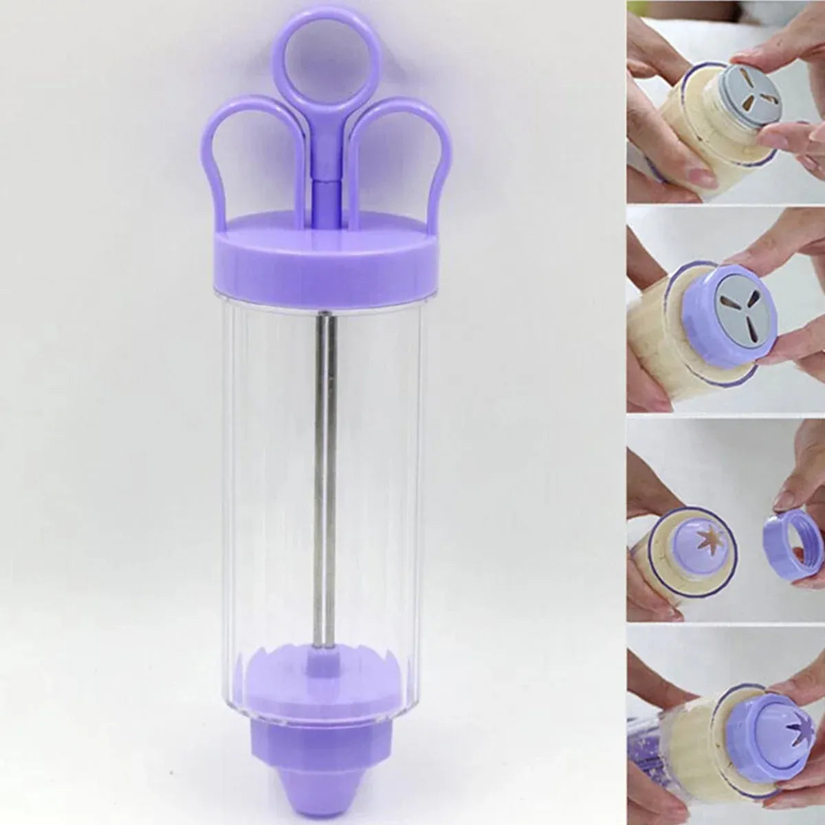 Cookie Gun With Molds Icing Piping Tool Baking Decorating Set For Cake Cupcake