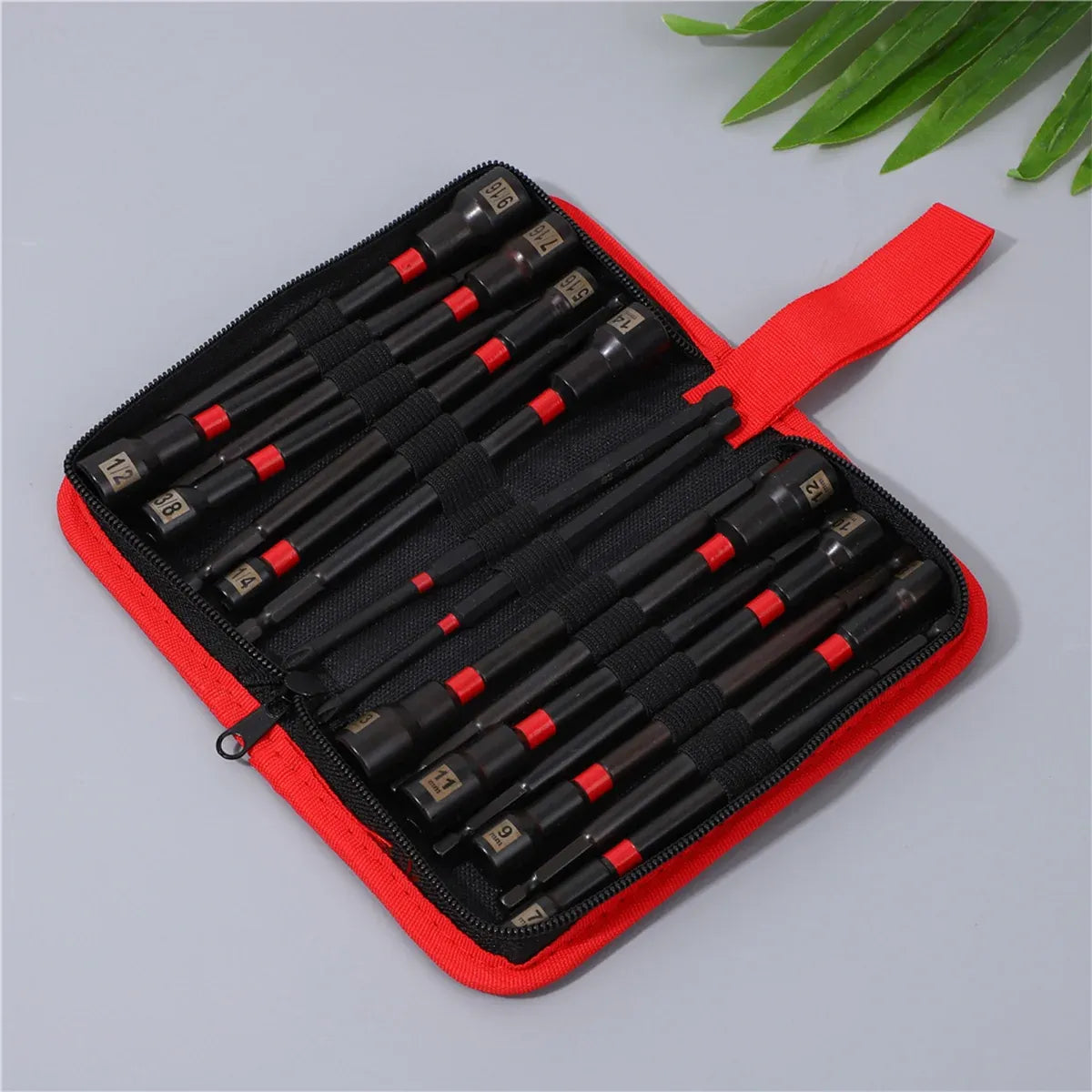 Strong Grip Screwdriver Bit Set 16 Piece Electric Drill Sleeve Portable Tool Kit