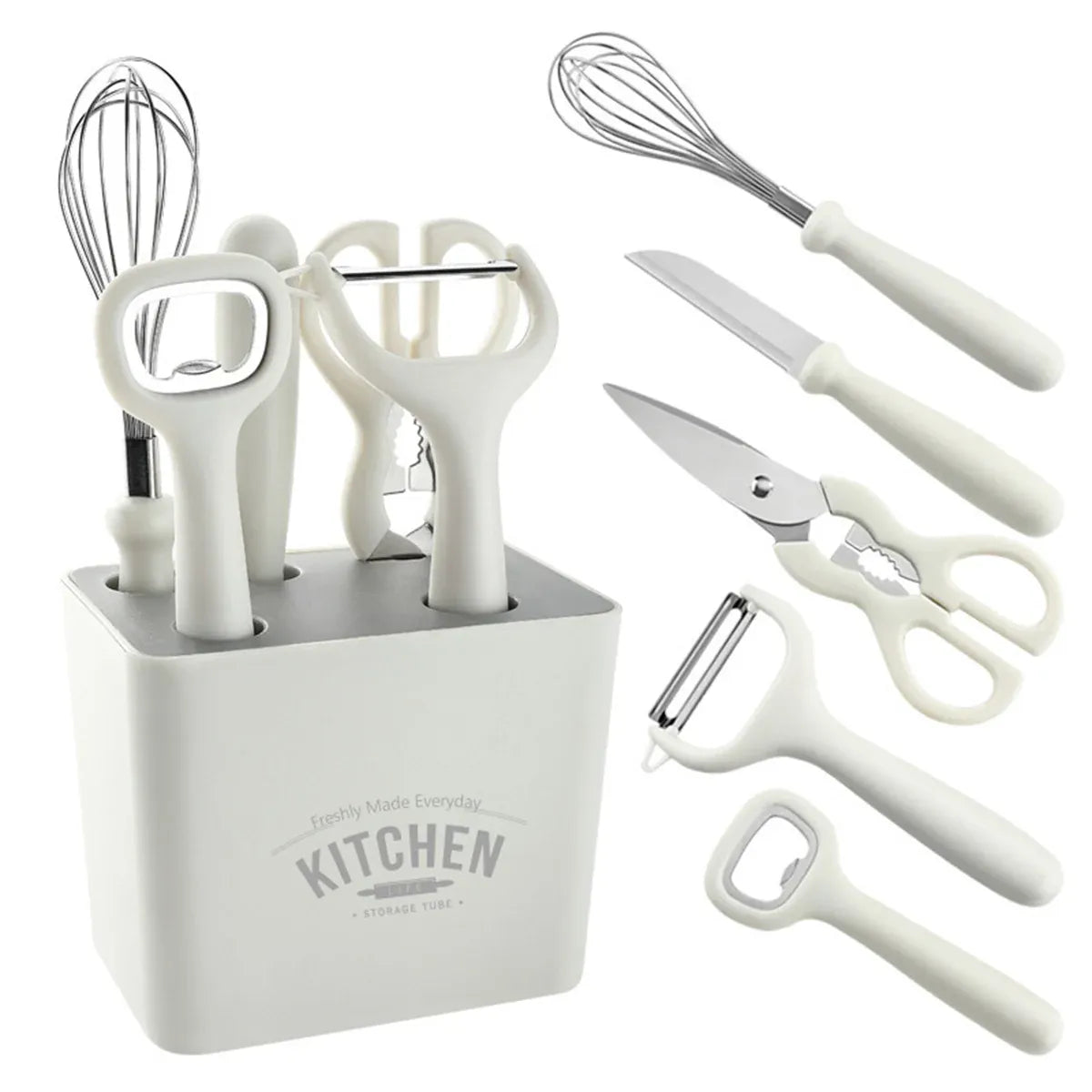 6PCS Kitchen Tool Set Stainless Steel Durable Safe for Home Kitchen Cooking