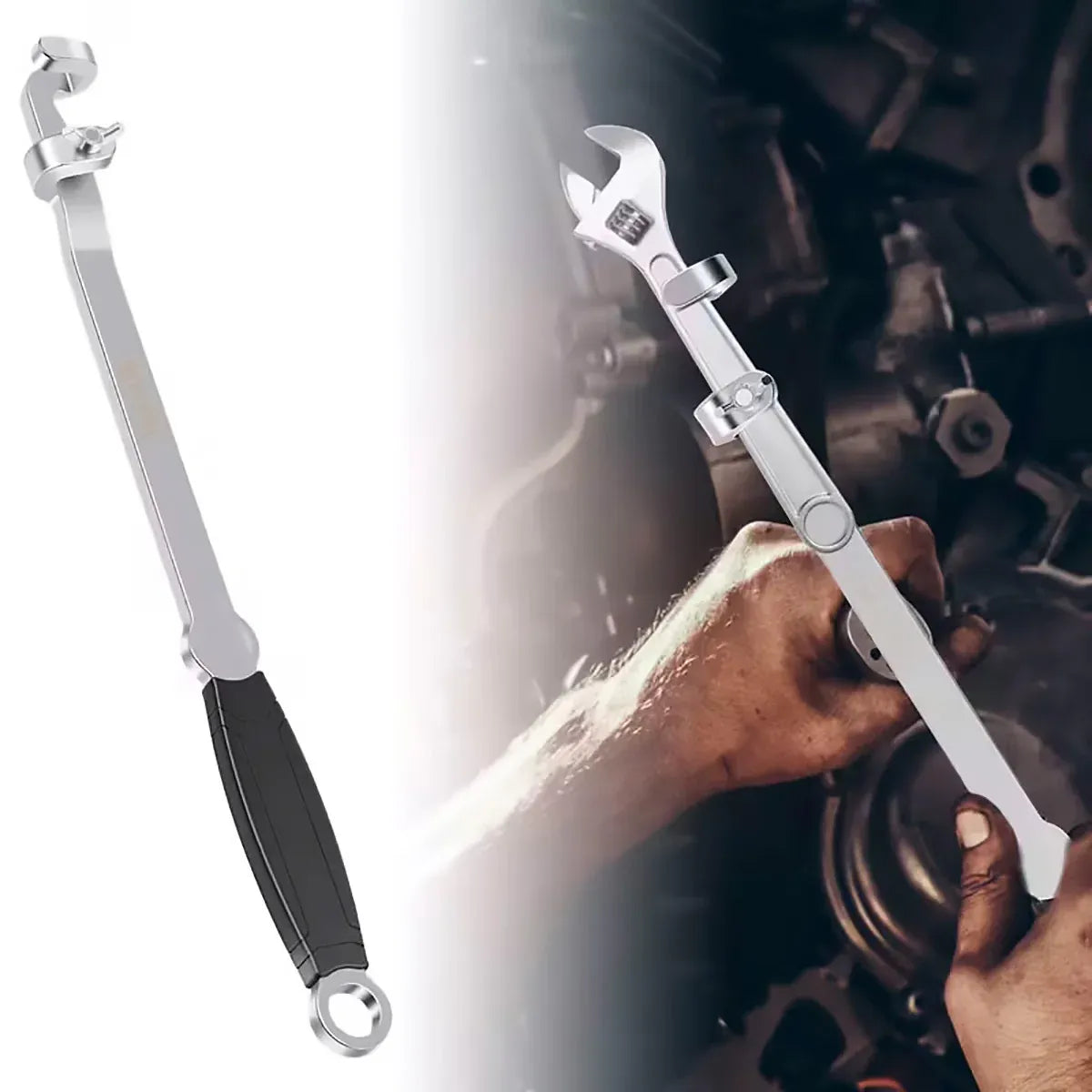 Wrench Extension Force Rod 40cm Long Power Bar for Car Repair Bolt Removal Use