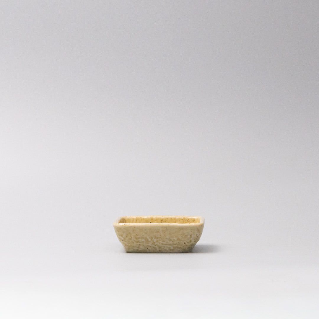 Sauce Dish Squared 8cm Biscuit Glaze