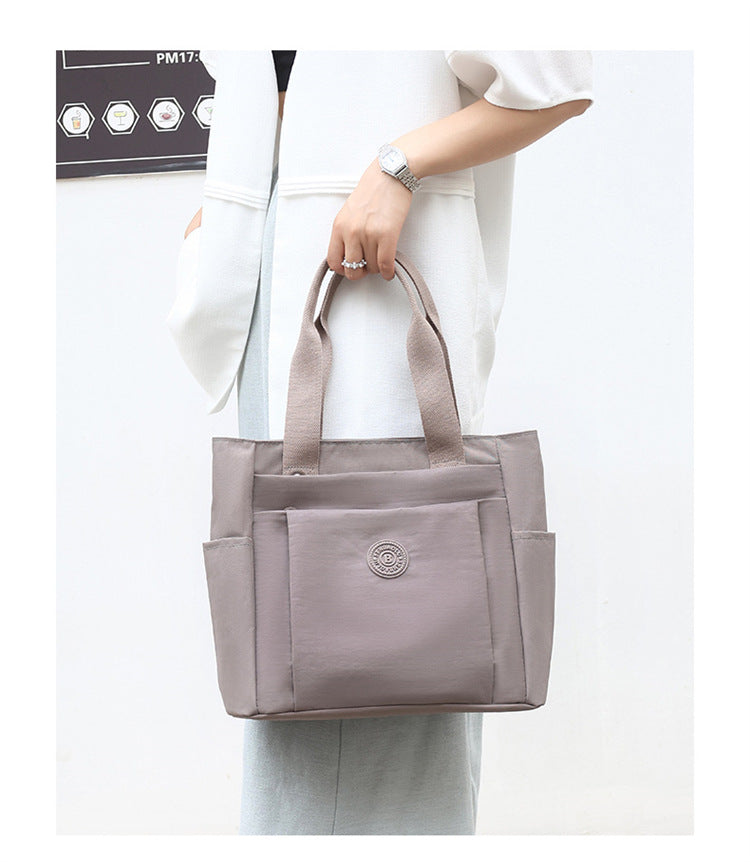 Modern Light purple Shoulder Bag with Multiple Pockets - Perfect for Work