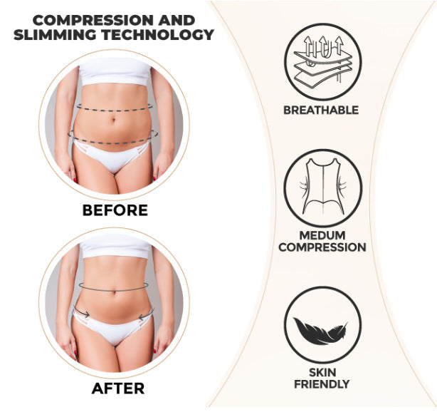 XL Black Women's Seamless Body-Shaping Onesie with Zipper - Abdomen Slimming and Hip Lifting
