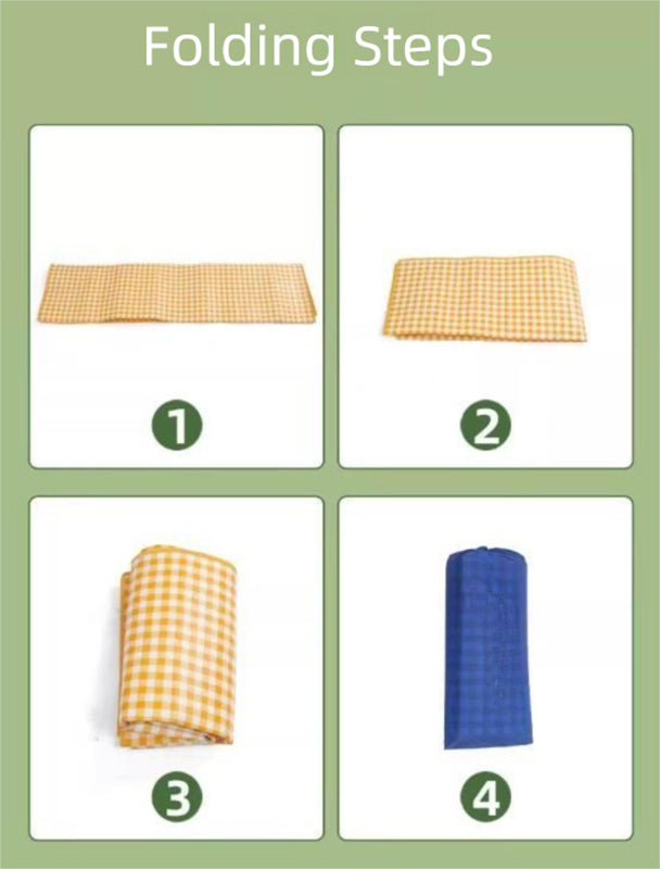 Yellow Lightweight Thickened Picnic Mat – Waterproof Outdoor Camping Ground Sheet for Hiking, Parks and Picnics(1.5*2M)