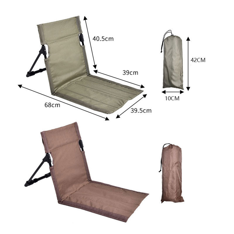 Green Portable Folding Beach Lounger Chair with 600D Oxford Fabric and Aluminum Frame – Lightweight Outdoor Garden Camping Chair in Australia