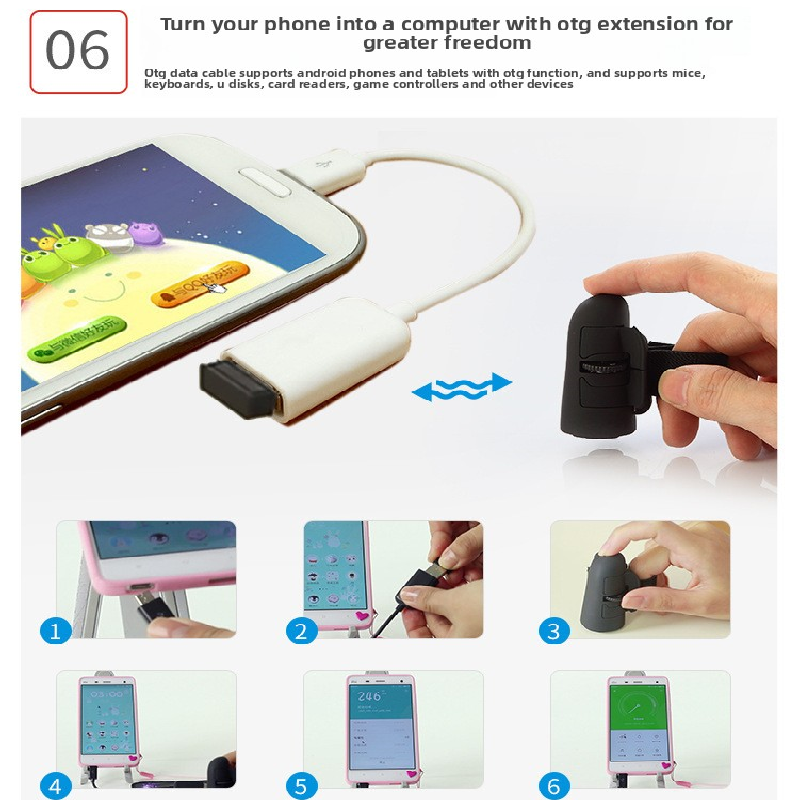 Black Wireless Finger Mouse Rechargeable 2.4G Ring Mouse for Laptop Tablet Smartphone Ergonomic Mini Mouse for Mobile Office and Travel Australian Lifestyle