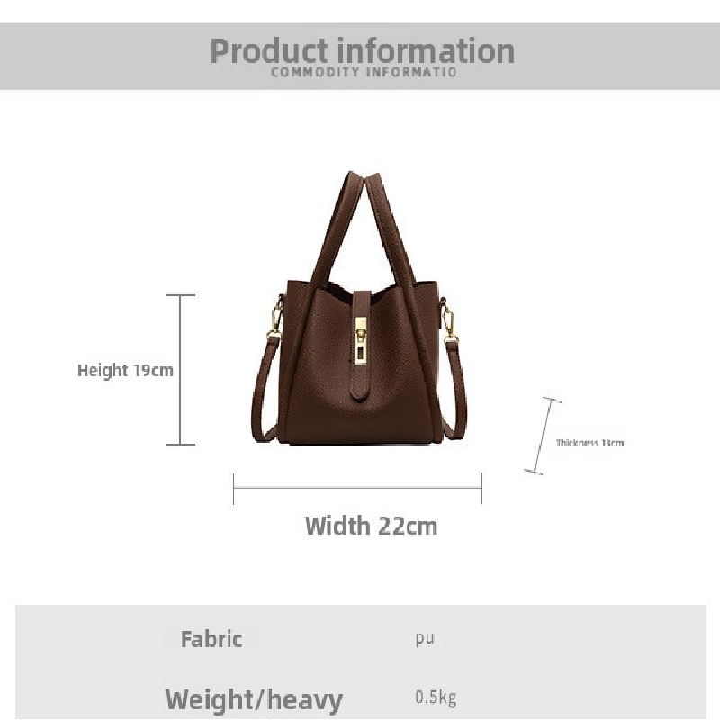Yellow Retro 2-Piece Women's Bucket Bag Set with Removable Inner Pouch PU Leather Crossbody Handbag and Fashionable Tote for Australian Everyday Use