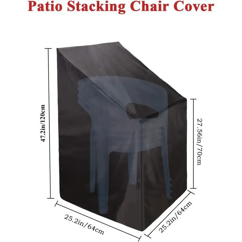 Heavy Duty Oxford Outdoor Furniture Protector Set - Waterproof & Dustproof Round Dining Table(230x110cm) and Lounge Chair Cover(64x64x70x120cm) Bundle