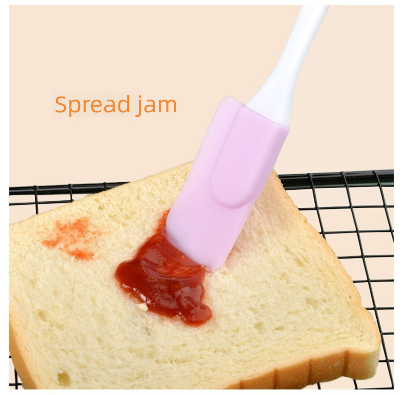 7 Pcs Pink Detachable Silicone Spatula - Food Grade Heat Resistant Baking Scraper for Cream, Jam & Batter - Easy Clean Kitchen Tool for Home Bakers & Cooking Enthusiasts