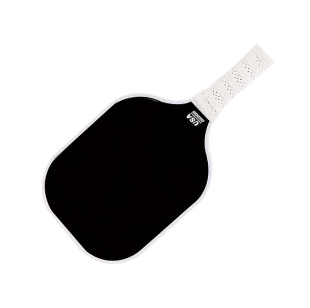White Fiberglass Pickleball Paddle - Lightweight 215g with Anti-Slip TPU Grip for Outdoor Sports