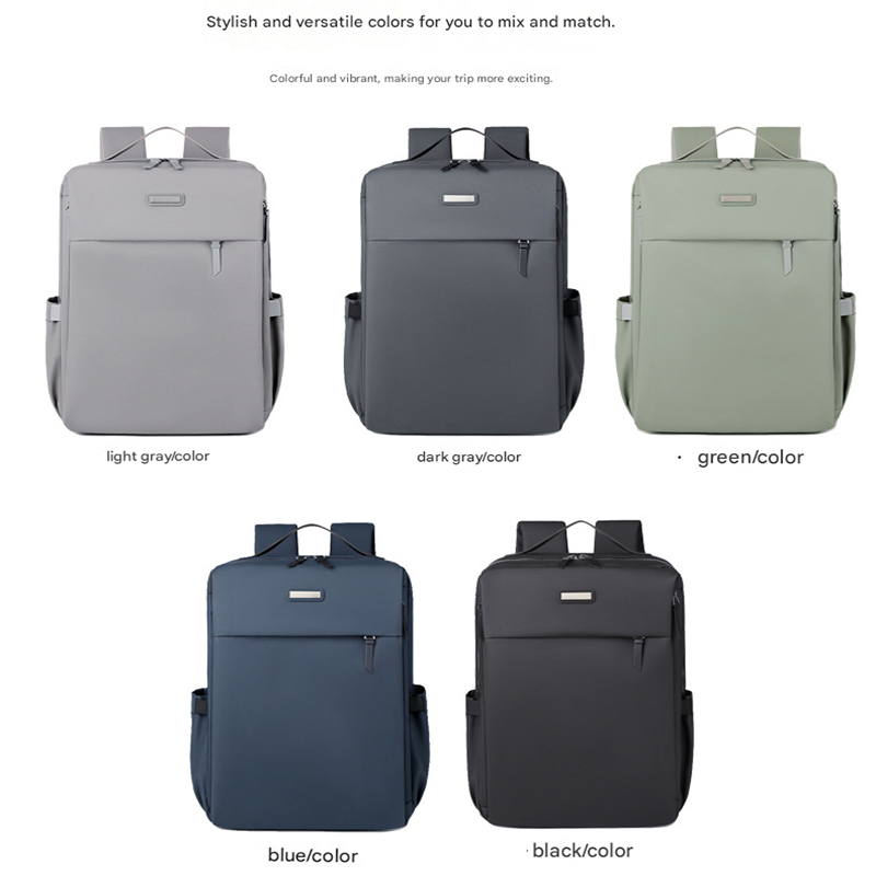 Green Large Capacity Airbag Backpack Multi-Compartment Laptop Backpack Travel Business Bag