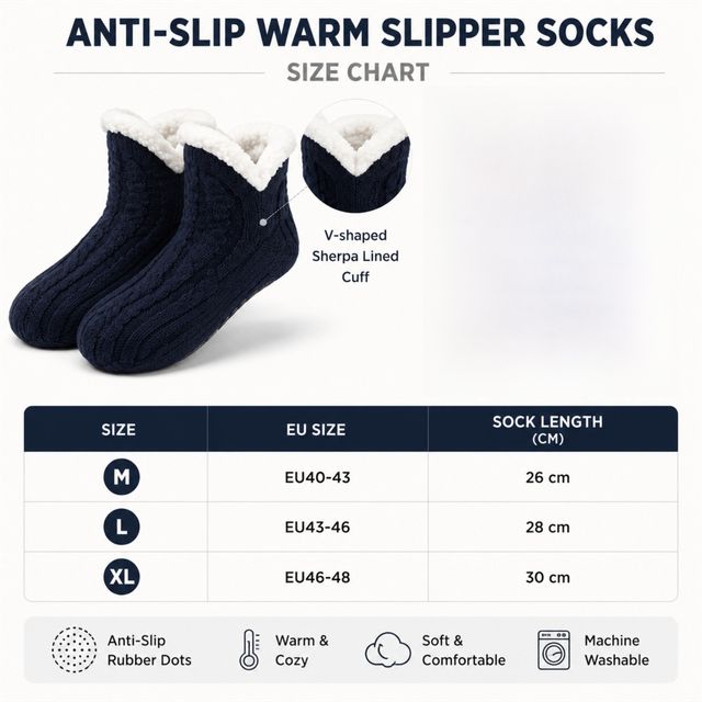 Winter Cozy Warm Loungewear Gift Set – 170 × 200CM Dark Grey Flannel Fleece Wearable Blanket with Adjustable Sleeves Large Front Pocket and Back Velcro Closure, Free XL Size Sherpa Fleece Cable Knit Anti-Slip Slipper Socks for Home Relaxation