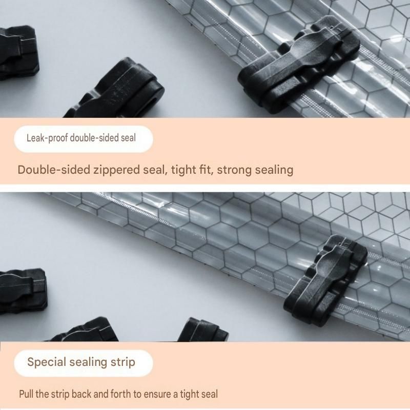 9-piece Travel Vacuum Storage Bags Set for Clothes and Bedding, Space Saving Compression Bags for Suitcases, Wardrobes and Seasonal Storage, Reusable PA+PE Vacuum Seal Bags