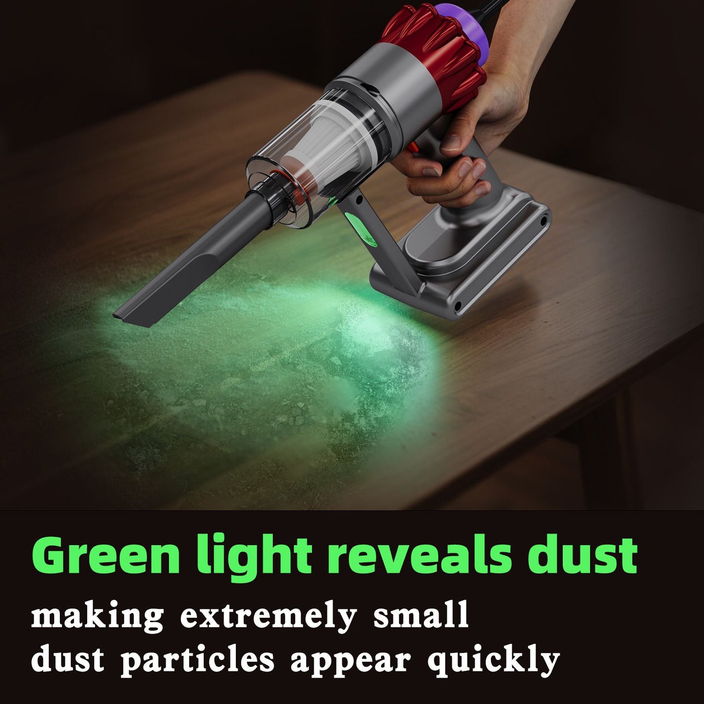 Portable Wireless Car Vacuum Cleaner 4 in 1 Handheld Air Duster Rechargeable Mini Vacuum for Pet Hair Keyboard Car Interior