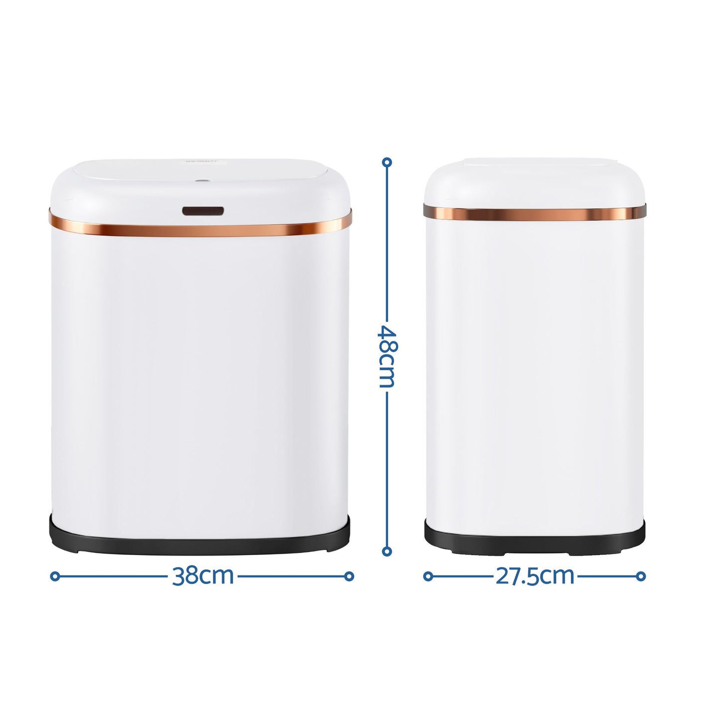 Devanti 38L Motion Sensor Bin Rubbish Automatic White