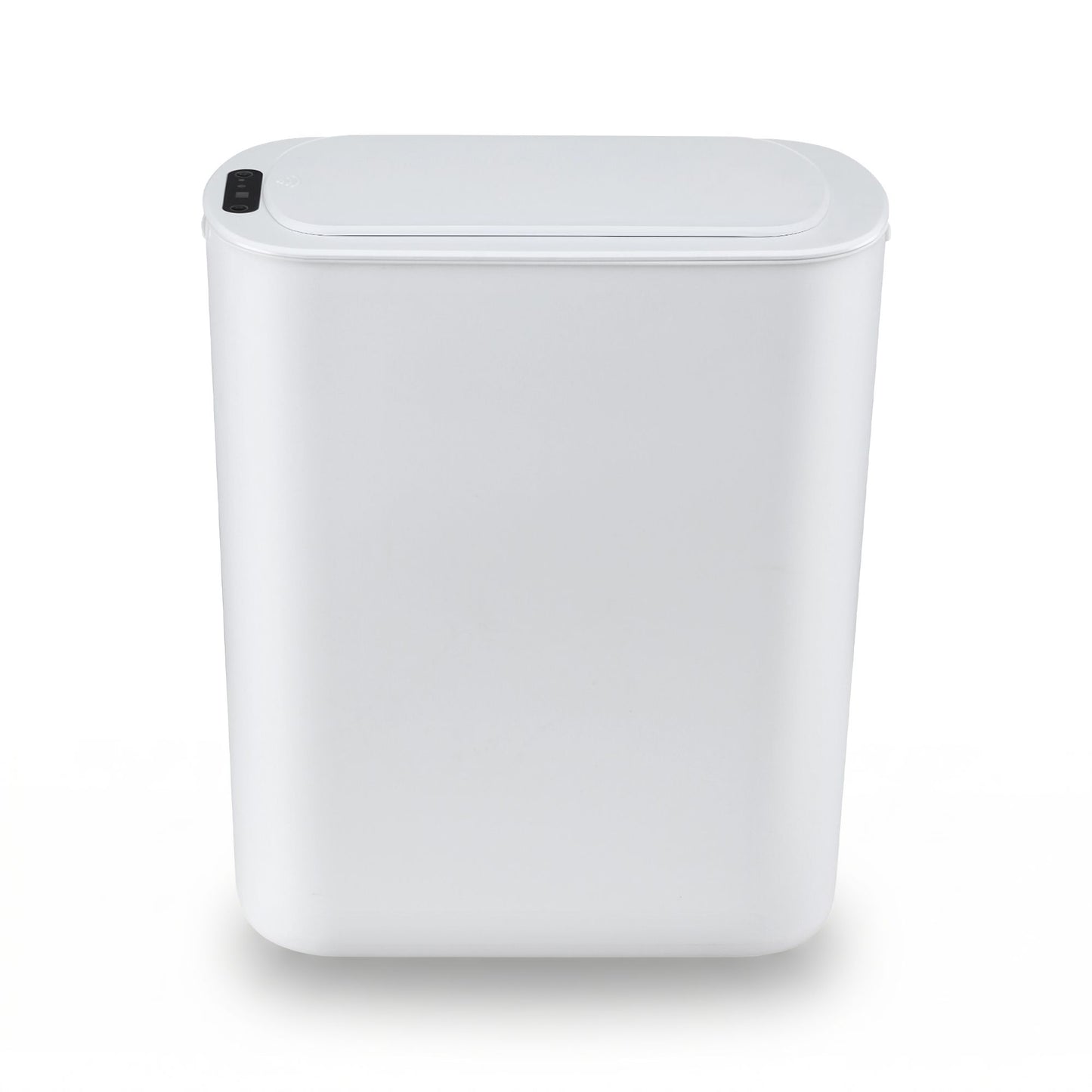 Devanti Automatic Trash Bin with Lid 21L Motion Sensor Kitchen Bin Touchless Garbage Can Plastic Slim Rubbish Bin with Liner Holder for Kitchen, Home, Office, White