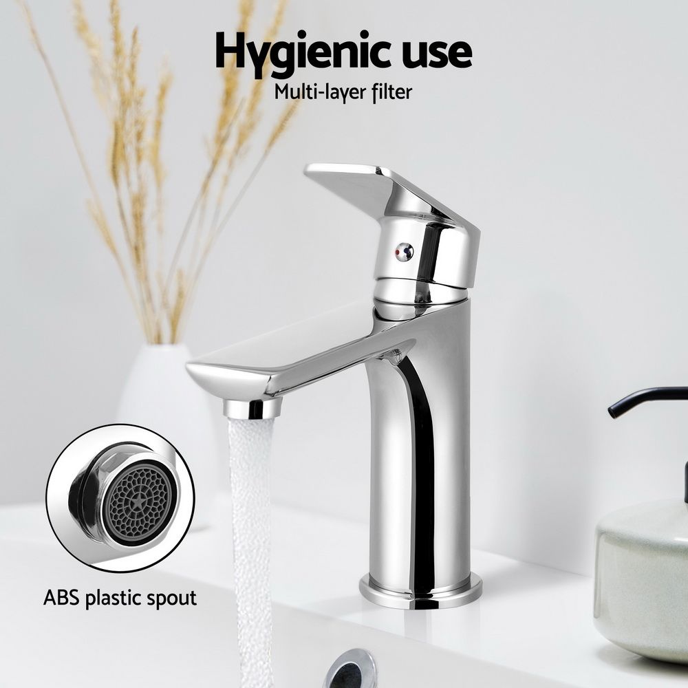 Cefito Bathroom Basin Mixer Tap Brass Faucet Vanity Laundry Sink Chrome