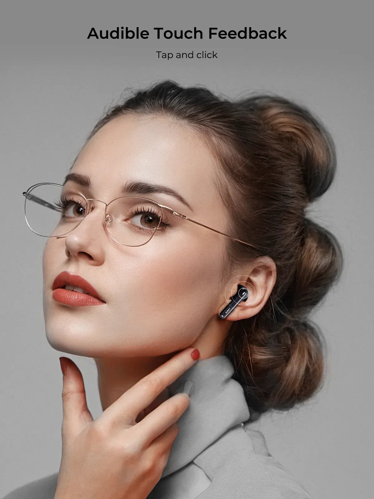 AUKEY Move Flex True Wireless Bluetooth 5.3 Earbuds with ENC, 85ms Low Latency & 25H Battery Life – EP-M4