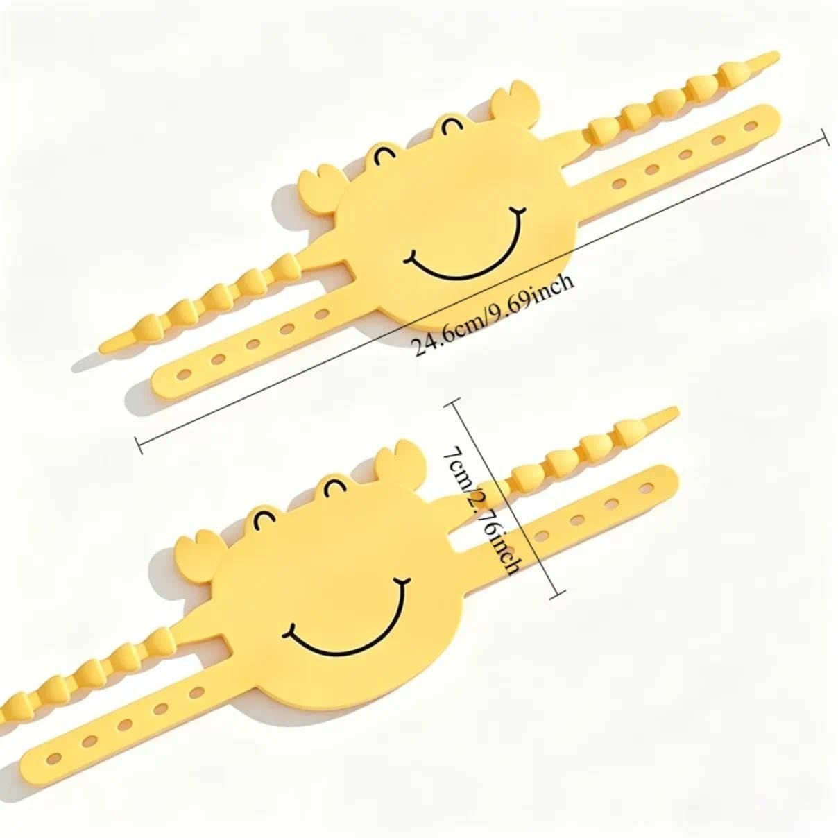 5-Pack Cute Crab-Shaped Silicone Door Lock Silencer, Adjustable Anti-Slam & Finger Guard for Bedroom & Nursery (Pink)