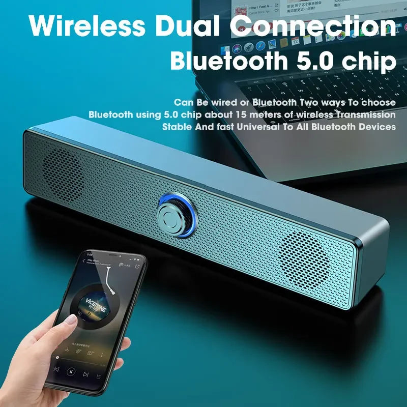 NNEOBA PC Soundbar Wired Speaker
