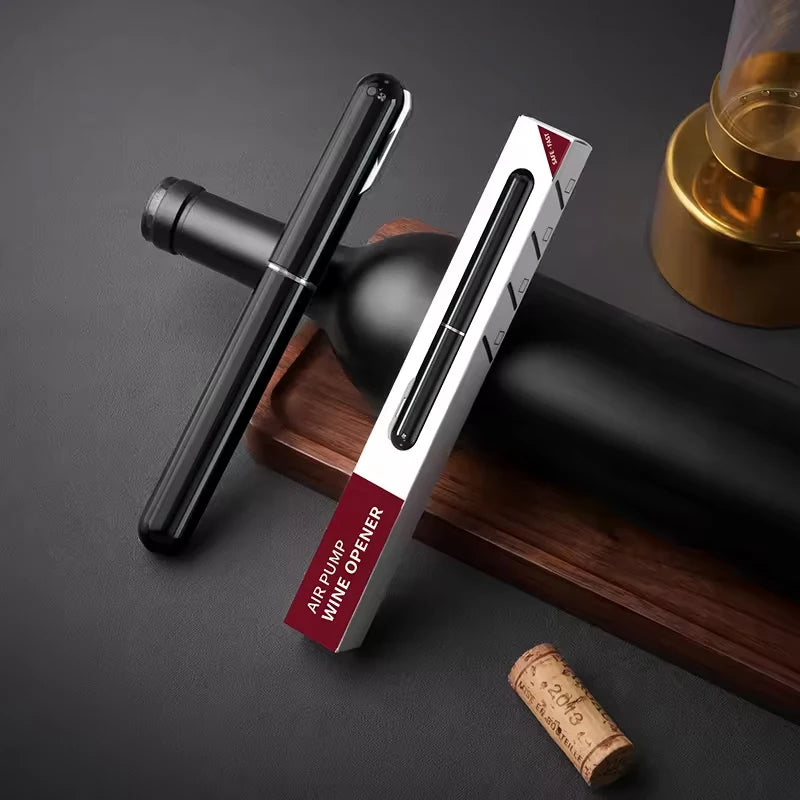 NNEOBA Portable 2-in-1 Air Pressure Corkscrew and Foil Cutter
