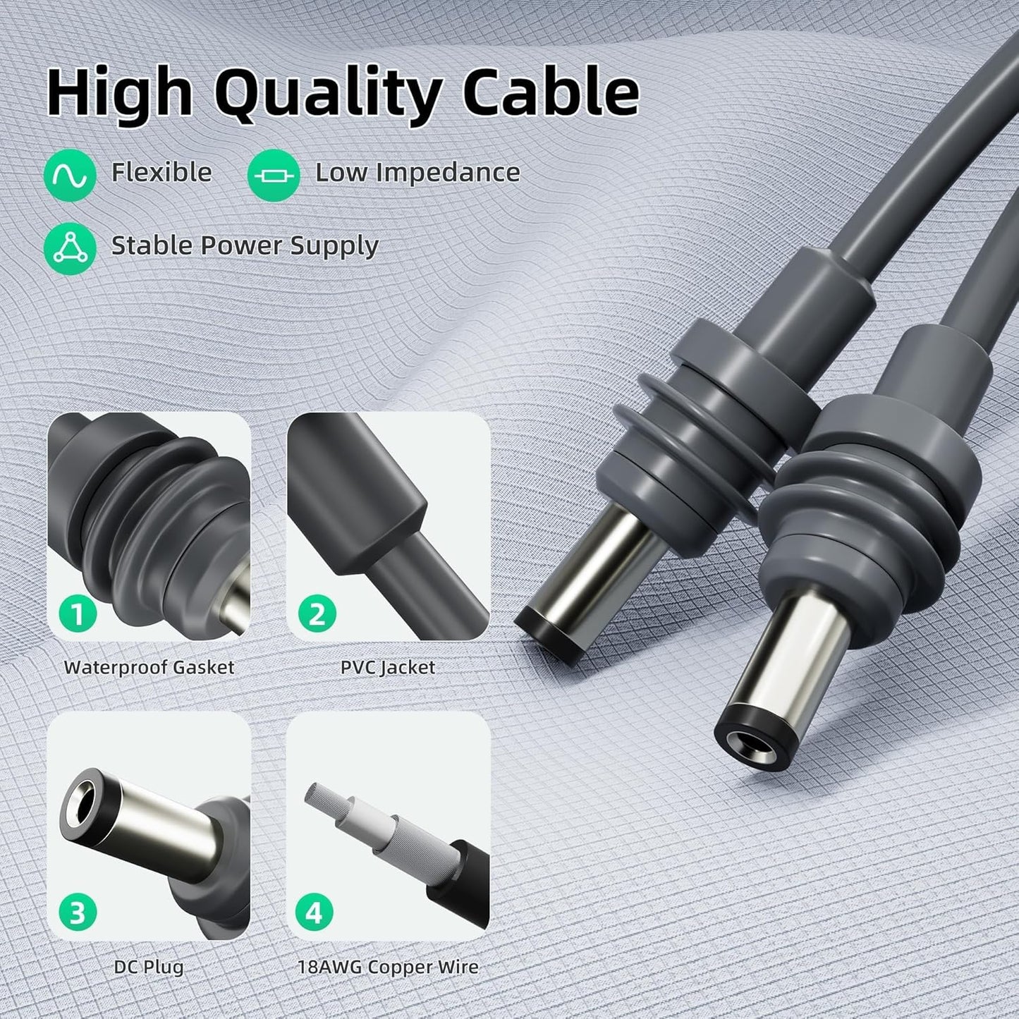 Starlink Power Cable   5521 DC to DC Power Cord 1M/3.3FT
