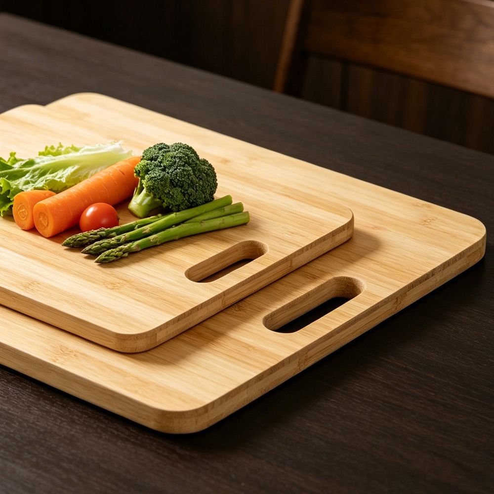 3-Piece Bamboo Cutting Board Set – Cheese, Fruit, Vegetable & Kitchen Chopping Boards