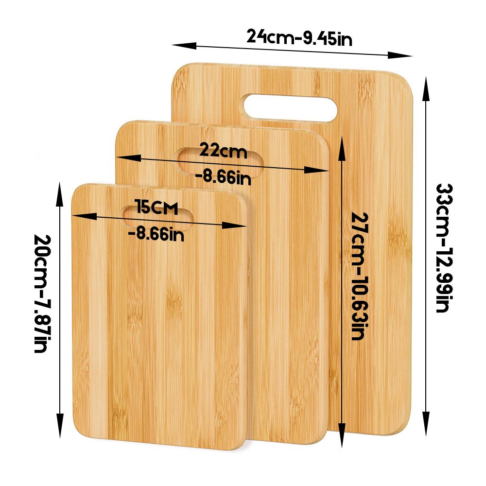 6 Pcs Bamboo Cheese Cutting & Serving Board Set – Moso Bamboo, Reversible, BPA-Free