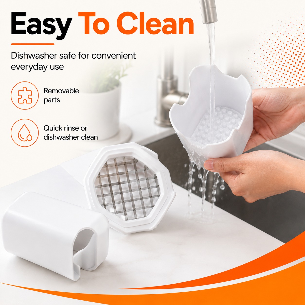 Manual Potato Fries Cutter 10x8x18cm Stainless Steel Vegetable Slicer Easy Press Dishwasher Safe Kitchen Chopper